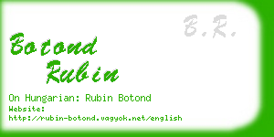 botond rubin business card